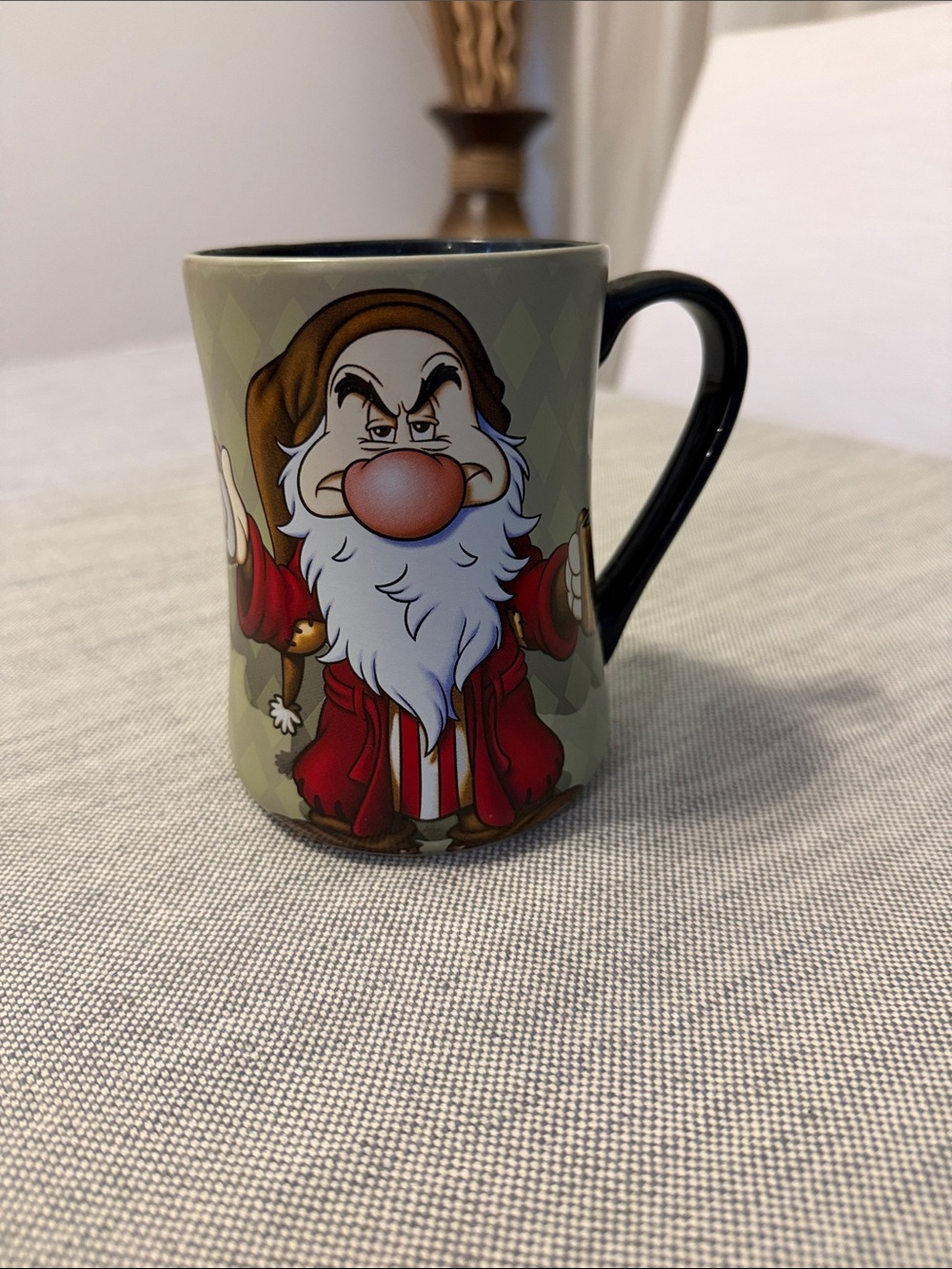 Disney Grumpy Dwarf Mug - Red, White & Black